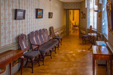 Gdansk, Polonya, 12 Ağustos 2024: Gdansk, Poland.IMAGE 'deki Uphagen' in Evi