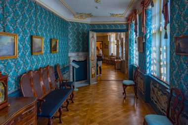 Gdansk, Polonya, 12 Ağustos 2024: Gdansk, Poland.IMAGE 'deki Uphagen' in Evi