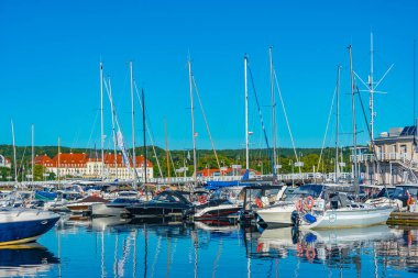 Sopot, Polonya, 13 Ağustos 2024: Sopot, Poland.IMAGE 'de yaz günü