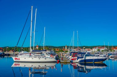 Sopot, Polonya, 13 Ağustos 2024: Sopot, Poland.IMAGE 'de yaz günü