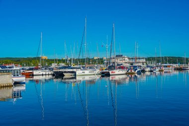 Sopot, Polonya, 13 Ağustos 2024: Sopot, Poland.IMAGE 'de yaz günü