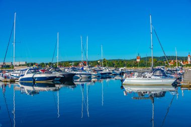 Sopot, Polonya, 13 Ağustos 2024: Sopot, Poland.IMAGE 'de yaz günü