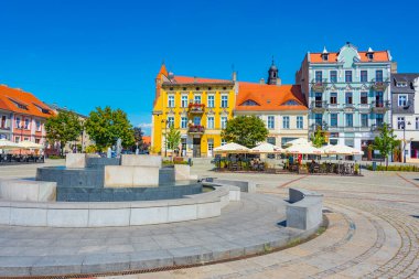 Gniezno, Polonya, 16 Ağustos 2024: Gniezno, Poland.IMAGE 'de yaz günü