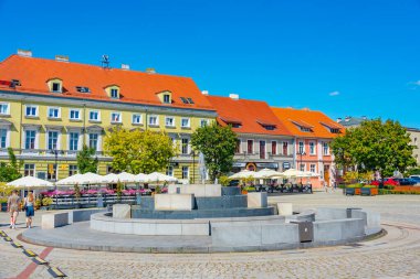 Gniezno, Polonya, 16 Ağustos 2024: Gniezno, Poland.IMAGE 'de yaz günü