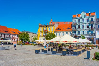 Gniezno, Polonya, 16 Ağustos 2024: Gniezno, Poland.IMAGE 'de yaz günü