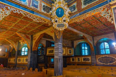 Swidnica, Polonya, 17 Ağustos 2024: Swidnica 'da Barış Kilisesi İçişleri, Poland.IMAGE