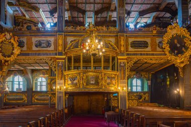 Swidnica, Polonya, 17 Ağustos 2024: Swidnica 'da Barış Kilisesi İçişleri, Poland.IMAGE
