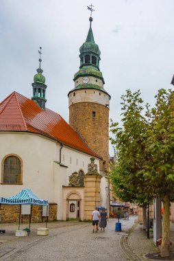 Jelenia Gora, Polonya, 17 Ağustos 2024: Jelenia Gora 'daki Saint Anne Şapeli.