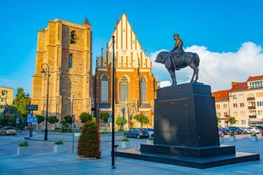 Nysa, Polonya, 18 Ağustos 2024: Nysa, Poland.IMAGE 'deki St. Jacob ve St. Agnes Bazilikası