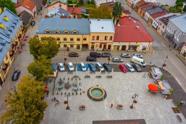 Biecz, Polonya, 20 Ağustos 2024: Rynek Meydanı Biecz, Poland.IMAGE