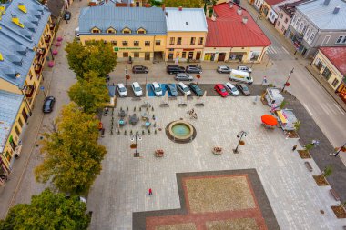 Biecz, Polonya, 20 Ağustos 2024: Rynek Meydanı Biecz, Poland.IMAGE