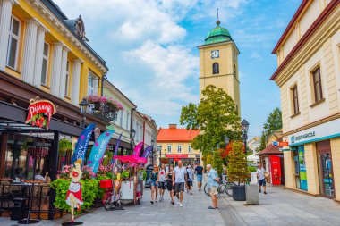 Rzeszow, Polonya, 21 Ağustos 2024: St. Wojciech Kilisesi ve St. Stanislaus Rzeszow, Poland.IMAGE