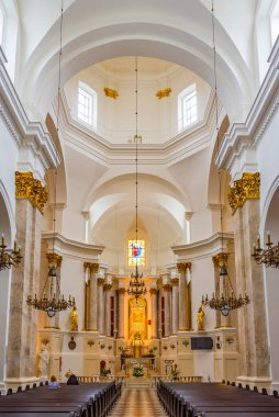 Chelm, Polonya, 22 Ağustos 2024: Bakire Meryem 'in Doğumu Bazilikası, Chelm, Poland.IMAGE