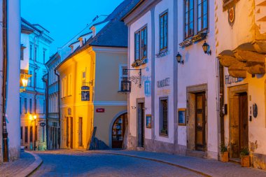Cesky Krumlov, Çek Cumhuriyeti, 28 Nisan 2024: Çek Cumhuriyeti 'nin Cesky Krumlov merkezinin gün doğumu görünümü.