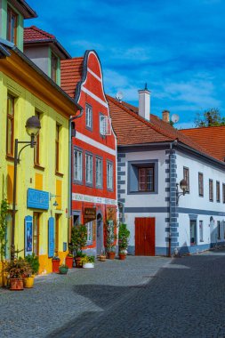 Ceske Budejovice, Çek Cumhuriyeti, 28 Nisan 2024: Çek kasabası Ceske Budejovic.IMAGE