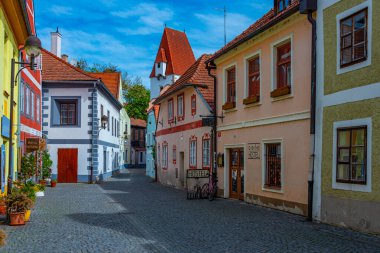 Ceske Budejovice, Çek Cumhuriyeti, 28 Nisan 2024: Çek kasabası Ceske Budejovic.IMAGE
