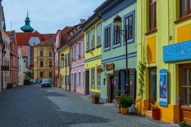 Ceske Budejovice, Çek Cumhuriyeti, 28 Nisan 2024: Çek kasabası Ceske Budejovic.IMAGE