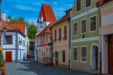 Ceske Budejovice, Çek Cumhuriyeti, 28 Nisan 2024: Çek kasabası Ceske Budejovic.IMAGE