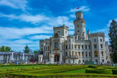 Hluboka nad Vltavou, Çek Cumhuriyeti, 28 Nisan 2024: Hluboka nad Vltavou Şatosu Çek Cumhuriyeti.