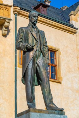 Kutna Hora, Çek Cumhuriyeti, 1 Mayıs 2024: Kutna Hora, Çek Cumhuriyeti 'nde Tomas Garrigue Masaryk Heykeli