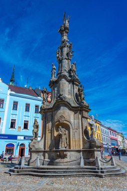 Jindrichuv Hradec, Çek Cumhuriyeti, 15 Haziran 2024: Çek kenti Jindrichuv Hradec.IMAGE