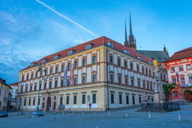 Brno, Çek Cumhuriyeti, 23 Haziran 2024: Çek Cumhuriyeti 'nin Zelny trh Meydanı' ndaki Moravya Müzesi.
