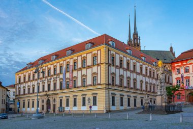 Brno, Çek Cumhuriyeti, 23 Haziran 2024: Çek Cumhuriyeti 'nin Zelny trh Meydanı' ndaki Moravya Müzesi.