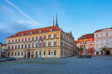 Brno, Çek Cumhuriyeti, 23 Haziran 2024: Çek Cumhuriyeti 'nin Zelny trh Meydanı' ndaki Moravya Müzesi.