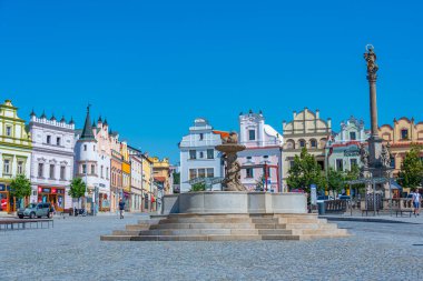Havlickuv Brod, Çek Cumhuriyeti, 29 Haziran 2024: Havlickovo namesti Square, Havlickuv Brod, Çek Cumhuriyeti. IMAGE