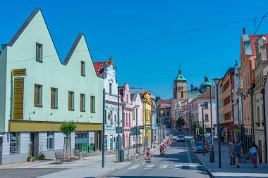 Havlickuv Brod, Çek Cumhuriyeti, 29 Haziran 2024: Havlickuv Brod, Çek Cumhuriyeti 'nin merkezinde ticari cadde.