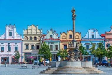 Havlickuv Brod, Çek Cumhuriyeti, 29 Haziran 2024: Havlickovo namesti Square, Havlickuv Brod, Çek Cumhuriyeti. IMAGE