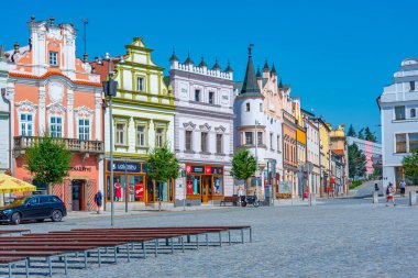 Havlickuv Brod, Çek Cumhuriyeti, 29 Haziran 2024: Havlickovo namesti Square, Havlickuv Brod, Çek Cumhuriyeti. IMAGE
