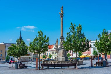 Havlickuv Brod, Çek Cumhuriyeti, 29 Haziran 2024: Havlickovo namesti Square, Havlickuv Brod, Çek Cumhuriyeti. IMAGE