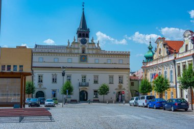 Havlickuv Brod, Çek Cumhuriyeti, 29 Haziran 2024: Havlickovo namesti Square, Havlickuv Brod, Çek Cumhuriyeti. IMAGE