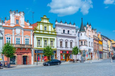 Havlickuv Brod, Çek Cumhuriyeti, 29 Haziran 2024: Havlickovo namesti Square, Havlickuv Brod, Çek Cumhuriyeti. IMAGE