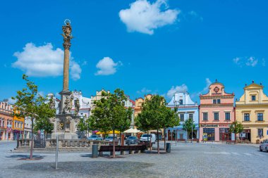 Havlickuv Brod, Çek Cumhuriyeti, 29 Haziran 2024: Havlickovo namesti Square, Havlickuv Brod, Çek Cumhuriyeti. IMAGE