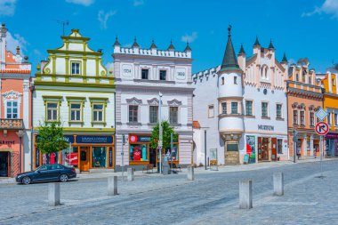 Havlickuv Brod, Çek Cumhuriyeti, 29 Haziran 2024: Havlickovo namesti Square, Havlickuv Brod, Çek Cumhuriyeti. IMAGE