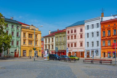 Jihlava, Çek Cumhuriyeti, 30 Haziran 2024: Çek Cumhuriyeti, Jihlava 'da Masarykovo namesti' de yaz günü.