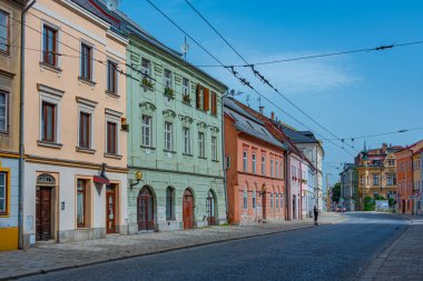 Jihlava, Çek Cumhuriyeti, 30 Haziran 2024: Çek Cumhuriyeti, Jihlava 'da Masarykovo namesti' de yaz günü.