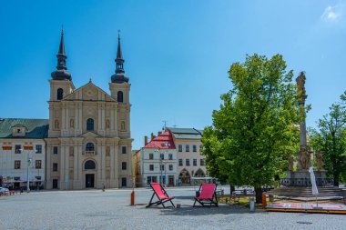 Jihlava, Çek Cumhuriyeti, 30 Haziran 2024: Jihlava Çek Cumhuriyeti 'ndeki Loyola Kilisesi Aziz Ignatius Kilisesi.