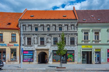 Trebiç, Çek Cumhuriyeti, 5 Temmuz 2024: Çek Cumhuriyeti 'nin Trebic, Çek Cumhuriyeti' ndeki Karlovo namesti Meydanı 'na bakış.