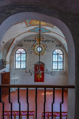 Trebiç, Çek Cumhuriyeti, 5 Temmuz 2024: Trebic, Çek Cumhuriyeti 'nde sinagogun içi. IMAGE