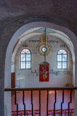Trebiç, Çek Cumhuriyeti, 5 Temmuz 2024: Trebic, Çek Cumhuriyeti 'nde sinagogun içi. IMAGE