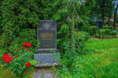 Trebiç, Çek Cumhuriyeti, 5 Temmuz 2024: Trebic, Çek Cumhuriyeti 'ndeki Yahudi mezarlığı.
