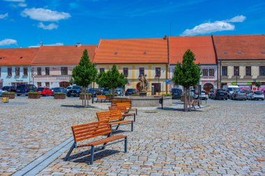 Jaromerice nad rokytnou, Çek Cumhuriyeti, 5 Temmuz 2024: Namesti miru Jaromerice nad Rokytnou, Çek Cumhuriyeti.