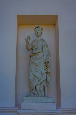 Valtice, Çek Cumhuriyeti, 6 Temmuz 2024: Çek Cumhuriyeti 'ndeki Lednice-Valtice kompleksindeki Üç Zarafet Tapınağı.