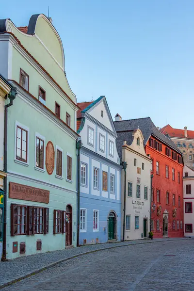 Cesky Krumlov, Çek Cumhuriyeti, 28 Nisan 2024: Çek Cumhuriyeti 'nin Cesky Krumlov merkezinin gün doğumu görünümü.