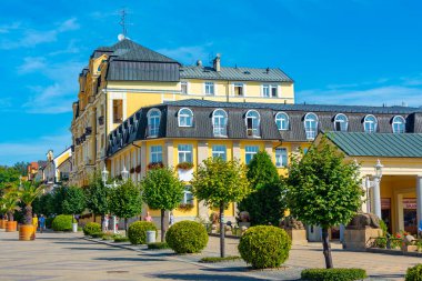 Frantiskovy Lazne, 8 Eylül 2024: Çek Cumhuriyeti 'nin Frantiskovy Lazne kentindeki barış meydanı.