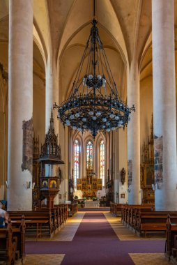 Cheb, 8 Eylül 2024: Çek Cumhuriyeti 'nin Cheb kentindeki Aziz Nicholas Kilisesi.