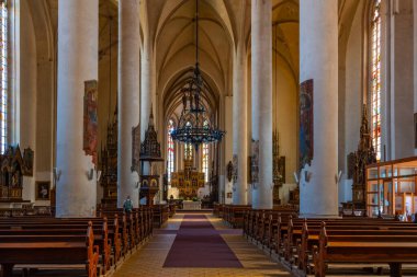 Cheb, 8 Eylül 2024: Çek Cumhuriyeti 'nin Cheb kentindeki Aziz Nicholas Kilisesi.